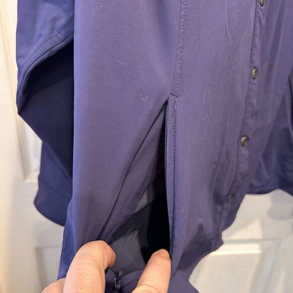 Duluth Flexpidition Water Resistant Shirt  Jacket Button Up Size Women's 3X Blue - Picture 3 of 10